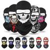 Fashion Outdoor Sports Skull Balaclava Mask Windproof Full Face Neck Gaiter Ninja Headgear Hat Motorcycle Riding Hiking Cycling Cap Masks