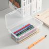 Large Capacity Pen Pencil Case Transparent Pen Holder Stationery Storage Box  School Office