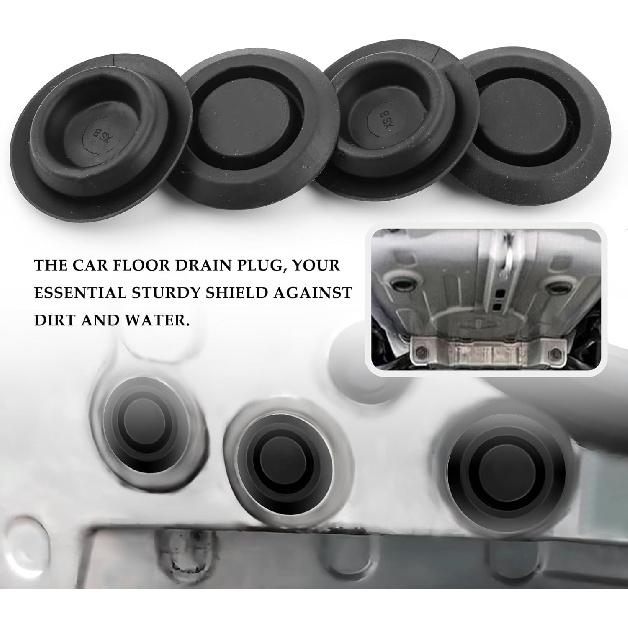 4PCS Round Car Floor Drain Plug,Rubber Plugs OEM 55177482AA for Water&Dust Resistant,Professional Car Accessories Compatible with Jeep Grand Cherokee