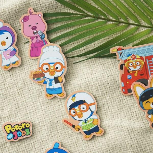 B & C собирает Pororo Pororo Jobs, 1, 14 деталей, Лучшая головоломка для малышей в Корее