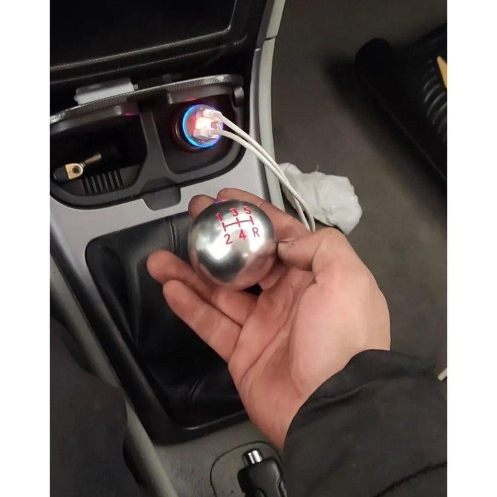 Aluminum Car Shifter Lever Round Shape Car Gear Level Knobs Gear Shift Knob Car Accessories