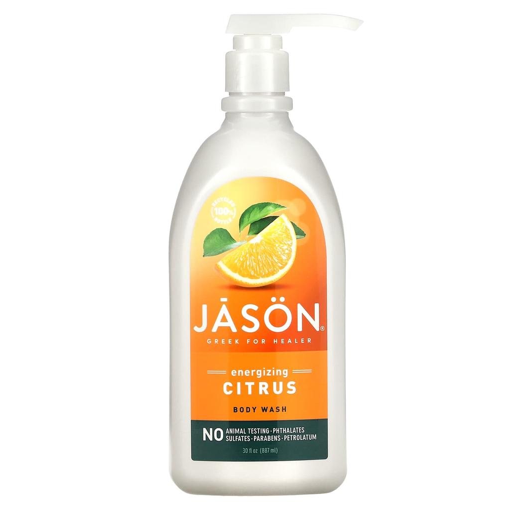 Jason Natural Body Wash, Invigorating Citrus, 30 Fl Oz (887 Ml)