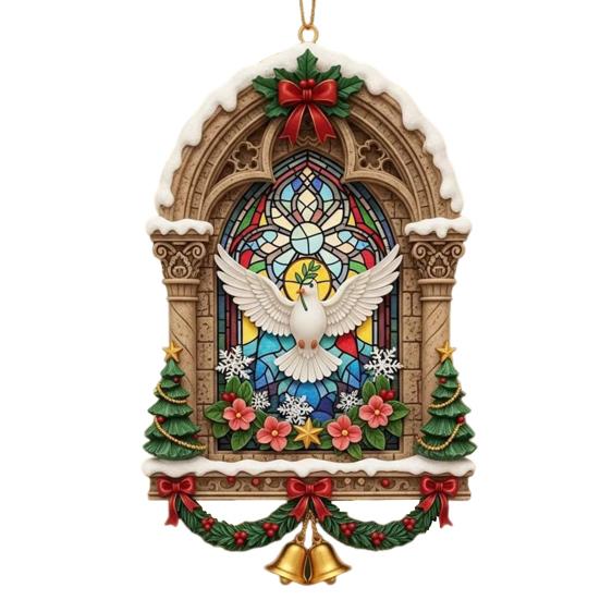 Рождественские Иисусовы Украшения Религиозные Акриловые Подвесные Украшения на Рождественскую Елку Христианский Памятный Подарок для Дома