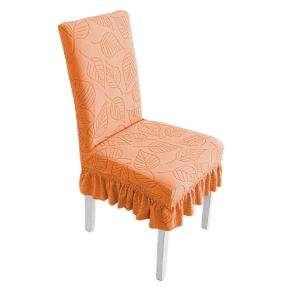 Чехлы на сиденья стульев с лиственным узором, мягкая юбка, чехол на обеденный стул, защита сиденья, домашний декор