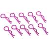 10Pcs RC Car Shell Clip RShape Metal Body Clips Pins for 15 16 18 110 RC Car(Violet ) Violet