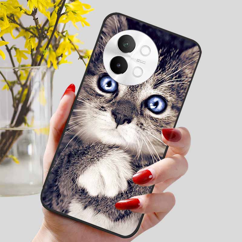 Чехол для Vivo V40 Lite 5G Модный Мягкий Силикон Милый Чехол для Телефона для Vivo V 40 Lite V40Lite 5G Защитная Задняя Крышка ТПУ Чехлы