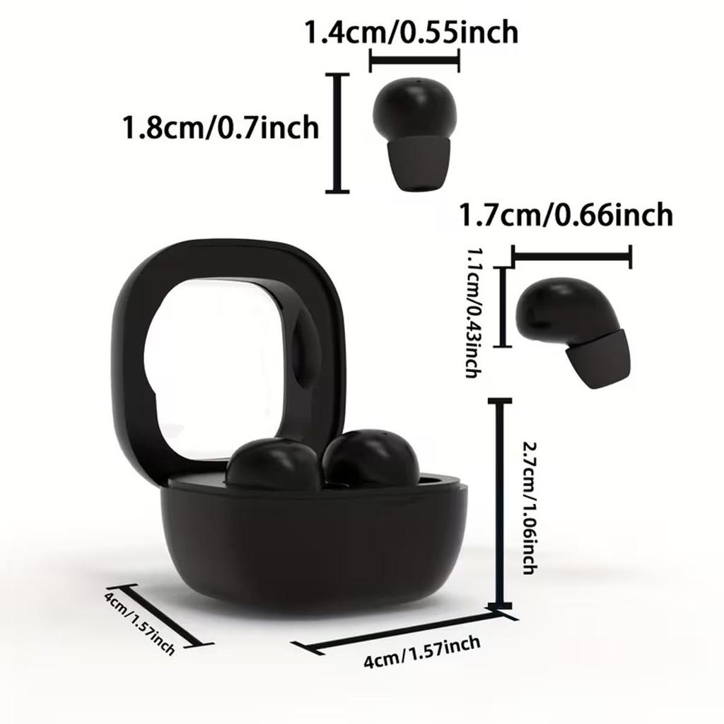 SK19 Наушники Bluetooth 5.3 True Wireless Внутриканальные Мини-вкладыши Шумоподавление Невидимые Для сна Hi-Fi Качество звука