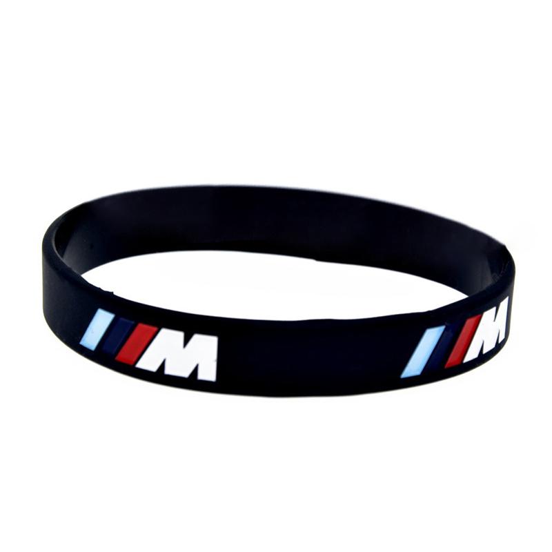 Fashion BMW M-series Badge Bracelet Sports Men Women Rubber Hand Chain For BMW Performance BMW M Power M3 M5 X1 X3 X5 X6 x7 UW9