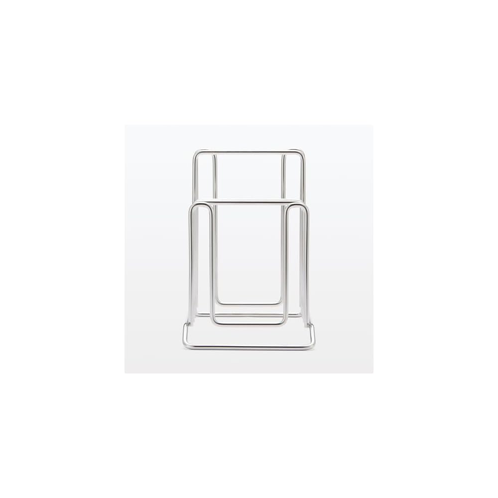MUJI Stainless Steel Kitchen Stand, Silver, Approx. W10 x D205 x H15cm, MCC63A2S