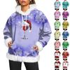 Women's Christmas Casual Fleece-Lined Hoodie With Long Sleeves And Pockets Sweatshirt Top
