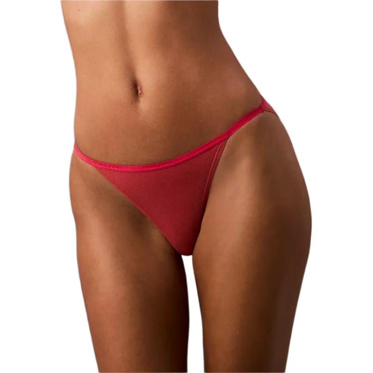 Calvin Klein Трусы женские однотонные удобные простые со средней посадкой дышащие QD5170-610