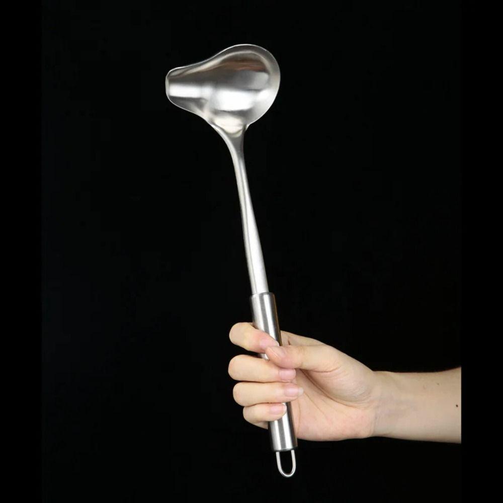 Creative Hot Pot Soup Spoon Stainless Steel Tableware Scoop Oil Spoons Kitchen