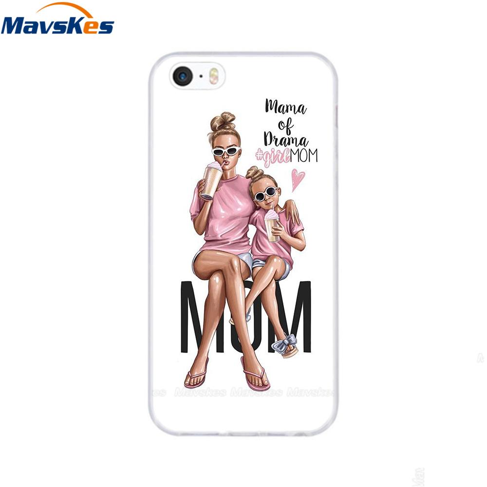 Мягкий чехол из ТПУ для iPhone 4 4s 5 5s SE 6 6s милый мультяшный кот цветок модный силиконовый чехол-бампер для телефона полная защита