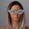 Irregular Crystal Eye Frame Light Luxury Face Eyewear Decoration Exaggerate Eyeglasses Unisex