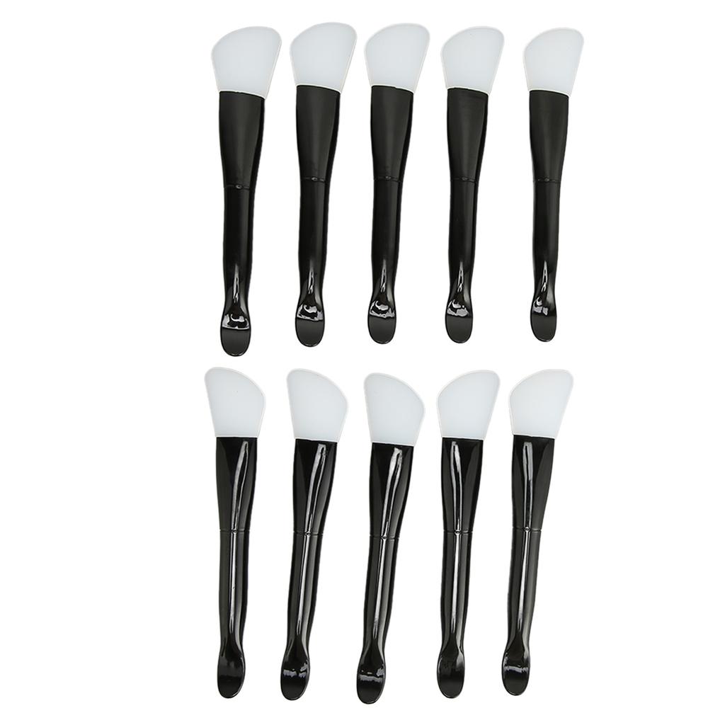 10pcs Silicone Facial Mask Brush Professional Home Beauty Salon Double Ended Mud Mask Applicator