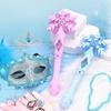 Glowing Sticks Light Up Snowflake Wand With Jewelry Set Glow Snowflake Wand  Children
