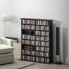 16 Compartment Media Shelf Black