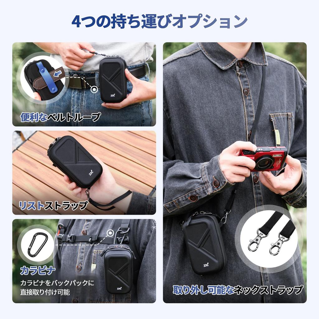 JJC Camera Pouch Camera Case Olympus Compatible with Ricoh GRIII GRIII HDF GRIIIx GRIIIx HDF Sony RX100VII RX100VI II Canon G7X MARK III II Compatible