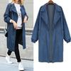 Denim Coat Women's European Station Spring and Autumn New Versatile Casual Denim Windbreaker Long Loose Large Coat