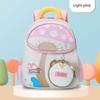 Preschooler Cartoon Mushroom Backpack With Air Cushion Straps For Daycare And School Use