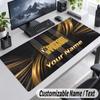 Custom Name Text Mouse Pad Boston Bruins Personalized Desk Pad For Work And Gaming