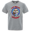 LOS POLLOS Hermanos Funny Printed T-Shirt Men Cotton Casual Short Sleeves Summer Men Breathable Tshirt Chicken Brothers Tees Top