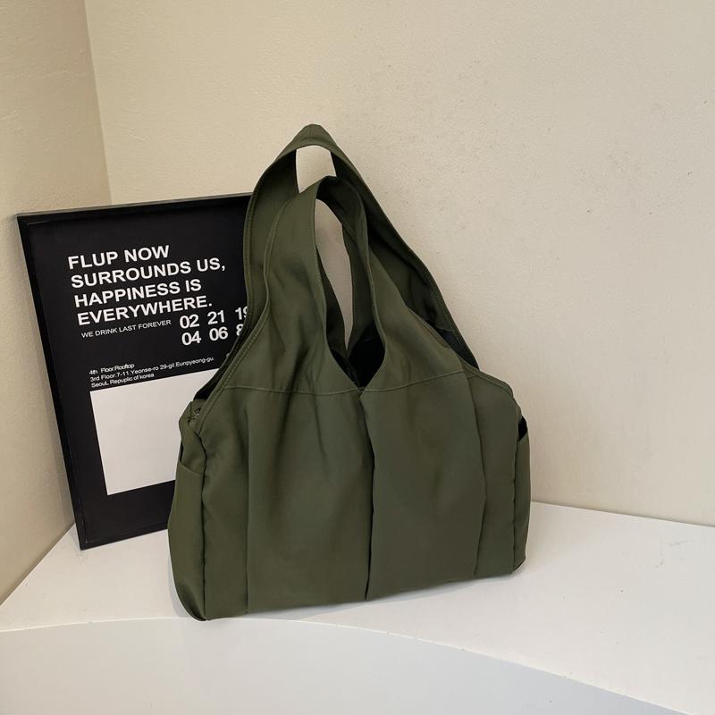 Сумка Легкая Большая Вместительная Сумка Через Плечо Дорожная Сумка Однотонная Сумка-тоут