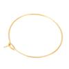 100Pcs Gold/Silver Color Steel Circle Earring Loops Earring Hoop Rings  Earrings Pendant