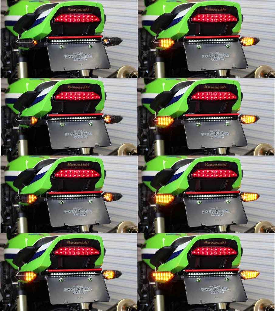 Комплект для переоборудования светодиодных указателей поворота POSH FAITH типа с для и Z800 (Последовательное реле) ZRX1200, DAEG, Z1000, (Номер детали 072108)