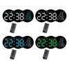 Digital Wall Clock LED Alarm Clock Hanging or Standing Multipurpose with Night