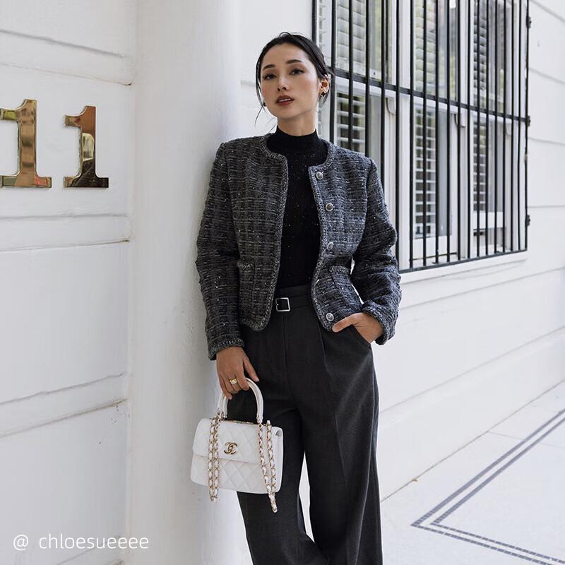 GOELIA Little Fragrance Style Wool Blend Short Jacket