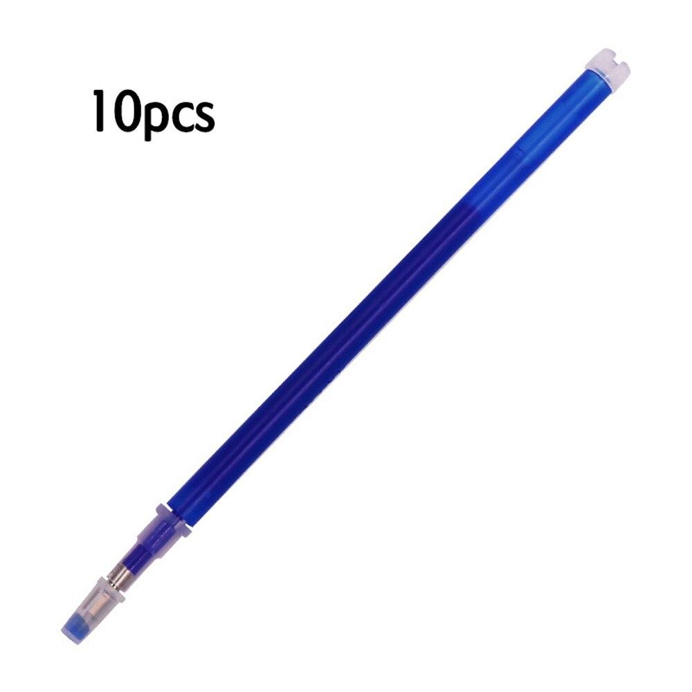 10 шт./компл., высокотемпературный исчезающий маркер для ткани, стираемый сменный стержень для лоскутного шитья из искусственной кожи, швейный инструмент, водорастворимый DIY