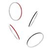 YIZIZAI Real 925 Sterling Silver Simple Thin Enamel Red Black Finger Rings For Women Wedding Jewelry Gifts
