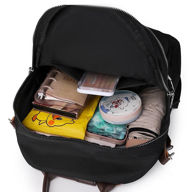 Женский контрастный цветной рюкзак, нейлоновая сумка через плечо, многофункциональный рюкзак