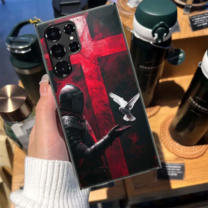 The Bright Red Crusade Cases Phone Case for Samsung Galaxy S26 Ultra S25 Edge S24 S23 FE S21 Plus S20 S22 S10 Cover TPU Capa She