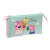 Double Carry-all Peppa Pig Ice Cream Pink Mint 22 X 12 X 3 Cm