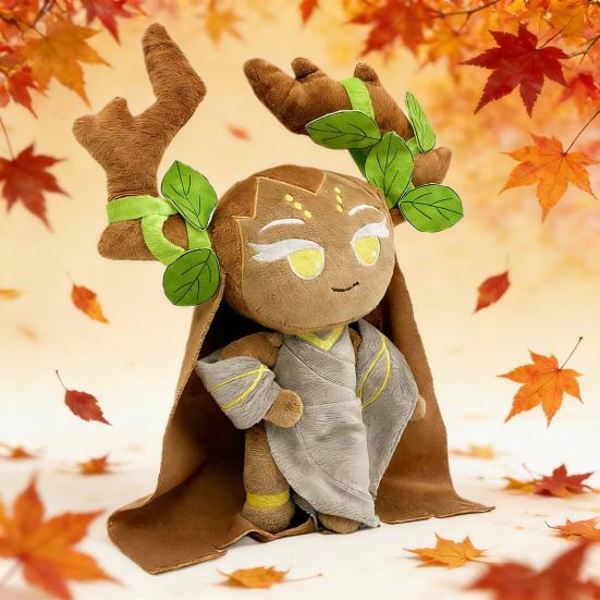 Плюшевая игрушка Shadow Milk Cookie Мягкая набивная фигурка из Cookie Run Обнимаемая коллекционная кукла Подарок для снятия стресса для фанатов Детей