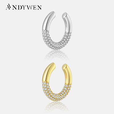 Серьги-манжеты для ушей из стерлингового серебра 925 пробы, золото 2023, серьги-манжеты без пирсинга, женские ювелирные изделия в подарок