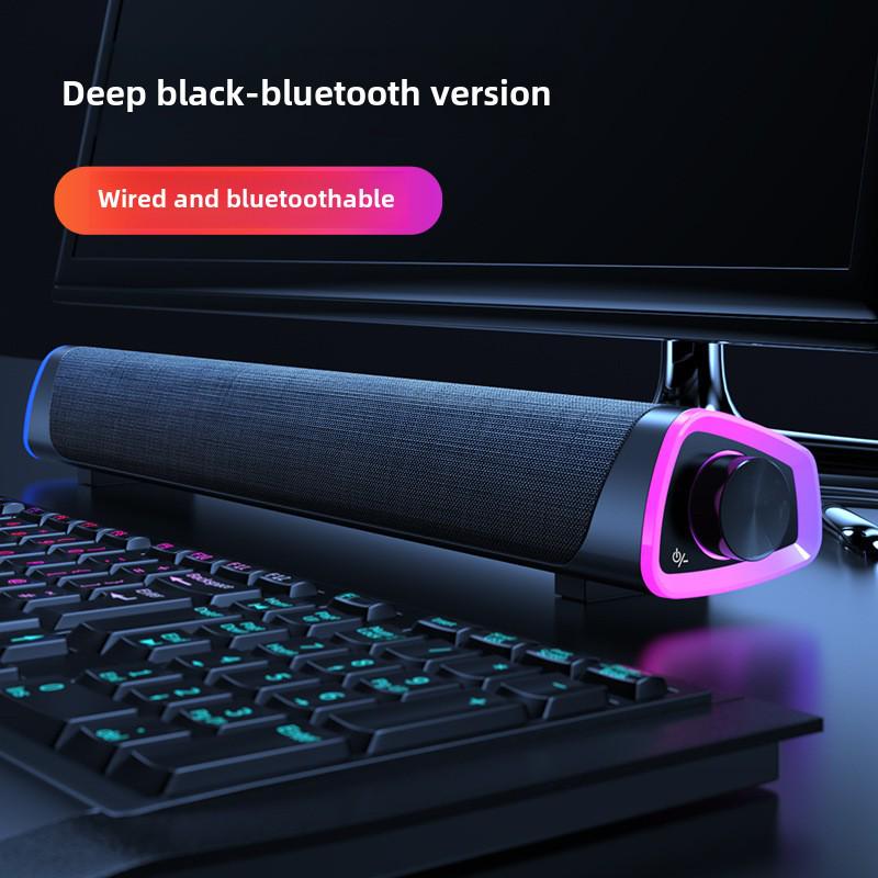 Bluetooth-саундбар Naiye: Двухканальная настольная аудиосистема с сабвуфером