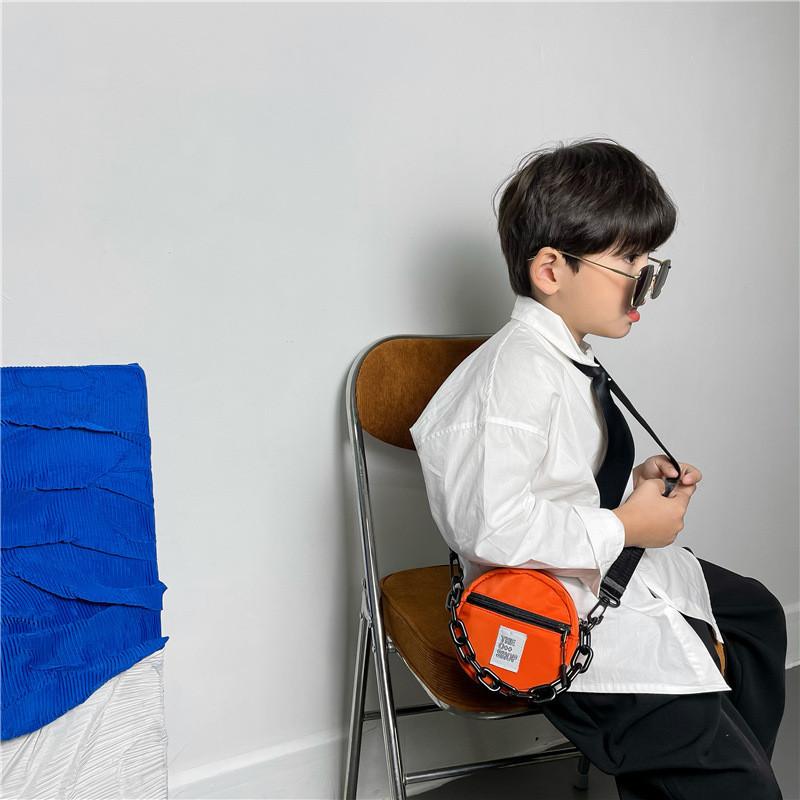 Стильная мини-круглая сумка из нейлона для детей Легкий и модный детский кошелек