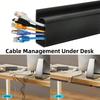 Self-Adhesive Cable Organizer PVC Under-table Cable Duct  for Home Office Wire Organizer