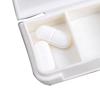 3 Compartments Portable Medicine Case Plastic Easy To Clean Sealed Small Vitamin Box for Pocket Purse