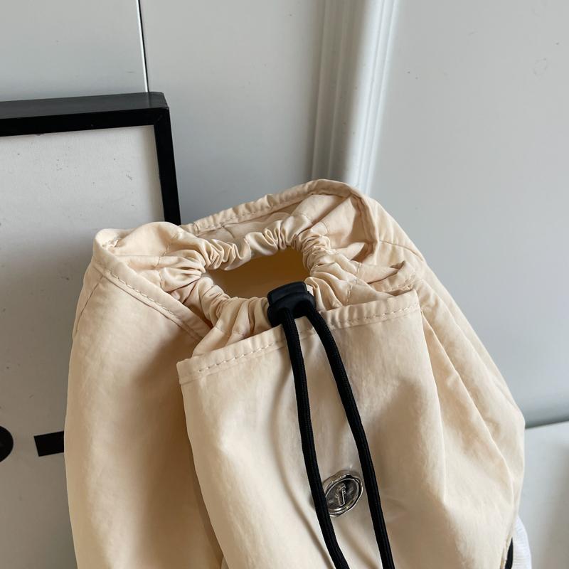 Женский рюкзак с завязками на шнурке, большой емкости, дорожный рюкзак, легкий, простой, школьный рюкзак