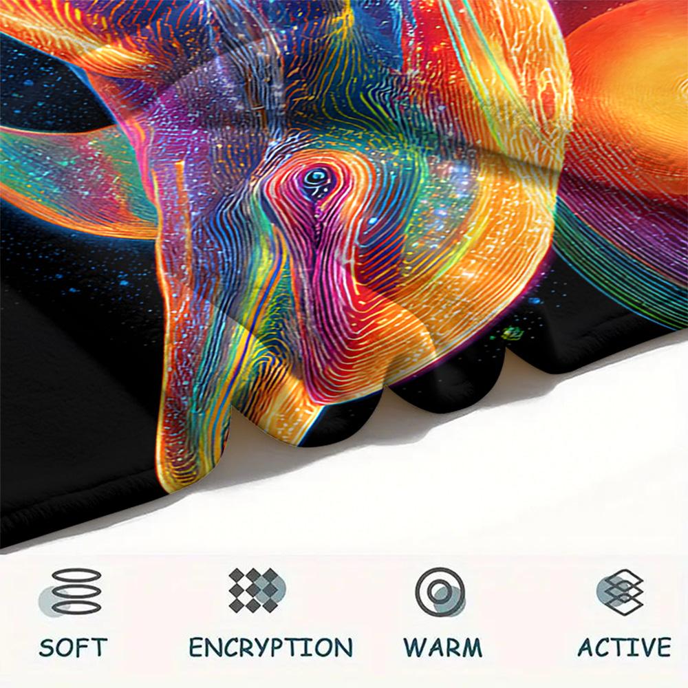 Dolphin Print Flannel Blanket, High quality Comfortable for All Seasons, Home Decor, Warmth and Comfort, Perfect for Christmas Gifts