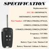 Smart Key Fob Replacement Fits for Chevy Camaro Equinox 2010- Cruze Traverse Malibu SS Impala 2014- Buick Allure Lacrosse Regal Enclave Verano