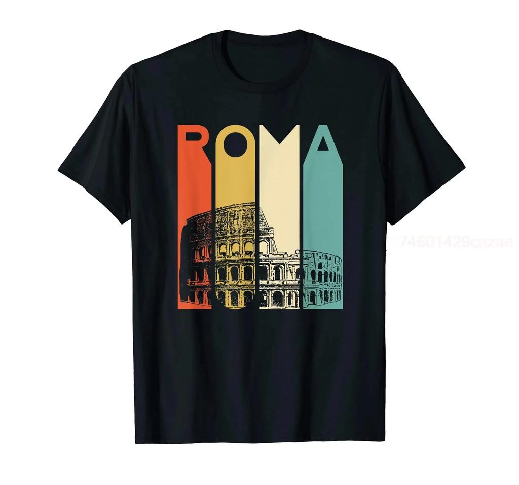 100% Cotton Rome Italy Roma Italian Retro Vintage Coliseum Architecture T-Shirt MEN WOMEN UNISEX T Shirts Size S-6XL - Men's ...