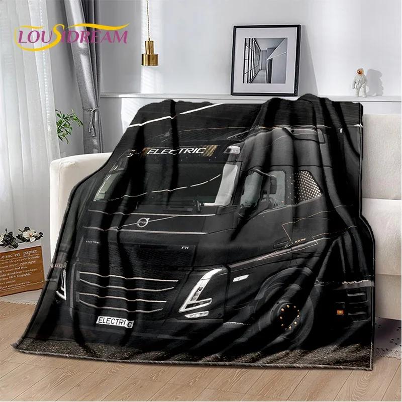 HD Volvo Truck Lorry 3D Печать Мягкие фланелевые одеяла, Пледы Удобные одеяла для пикников, кроватей, диванов, дома, спальни, подарки