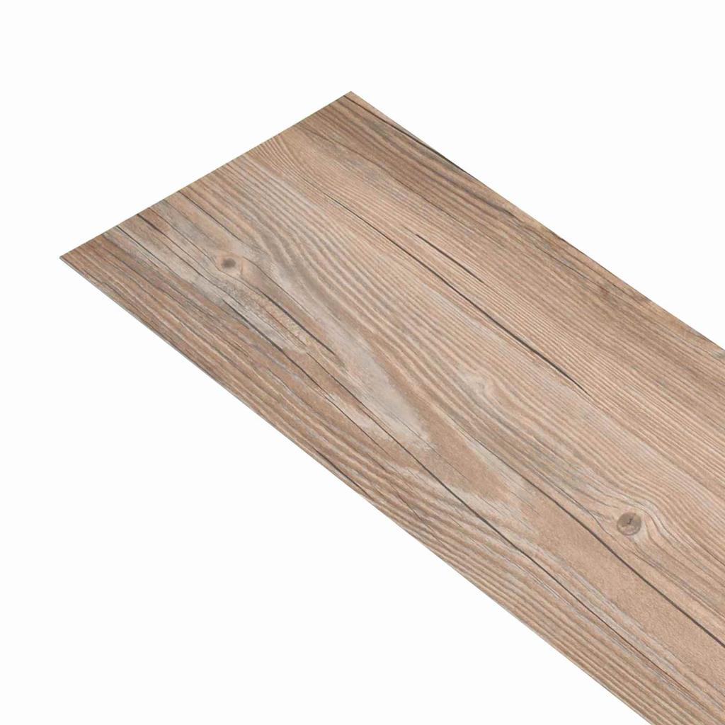 Floor Planks 18 pcs Brown 5.26 m² PVC