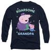 Peppa Pig Unisex Adult Roarsome Grandpa Pig Long-Sleeved T-Shirt