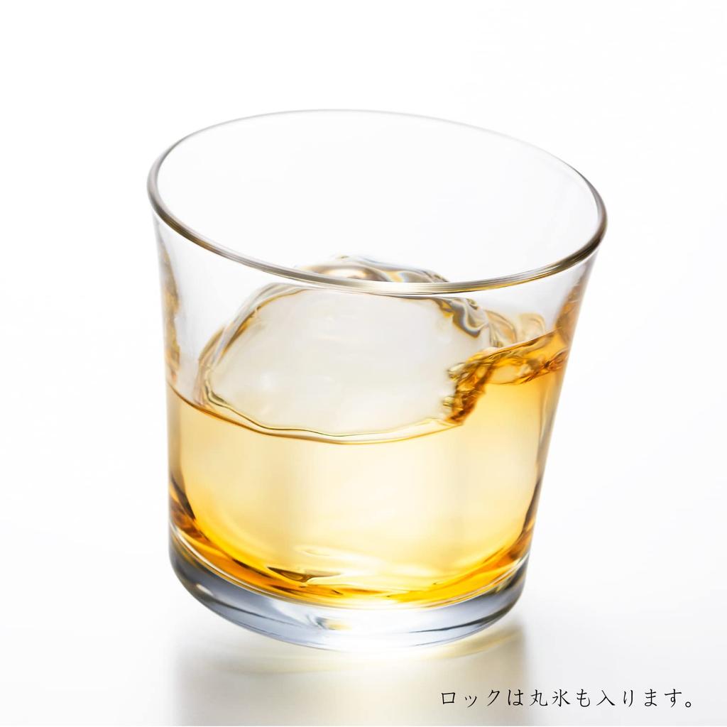 Стаканы ADERIA Swaying Rocks, Прозрачные, 280 мл, Набор из 3 штук, Сделано в Японии, Ударопрочные, Стильные, Легкие, Идеально подходят для виски, со льдом, или